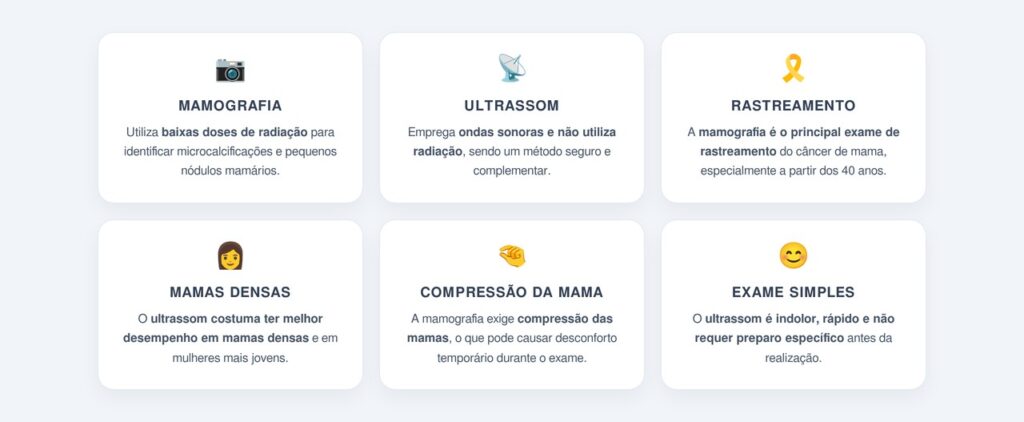 Quais são as principais diferenças entre os dois exames?
