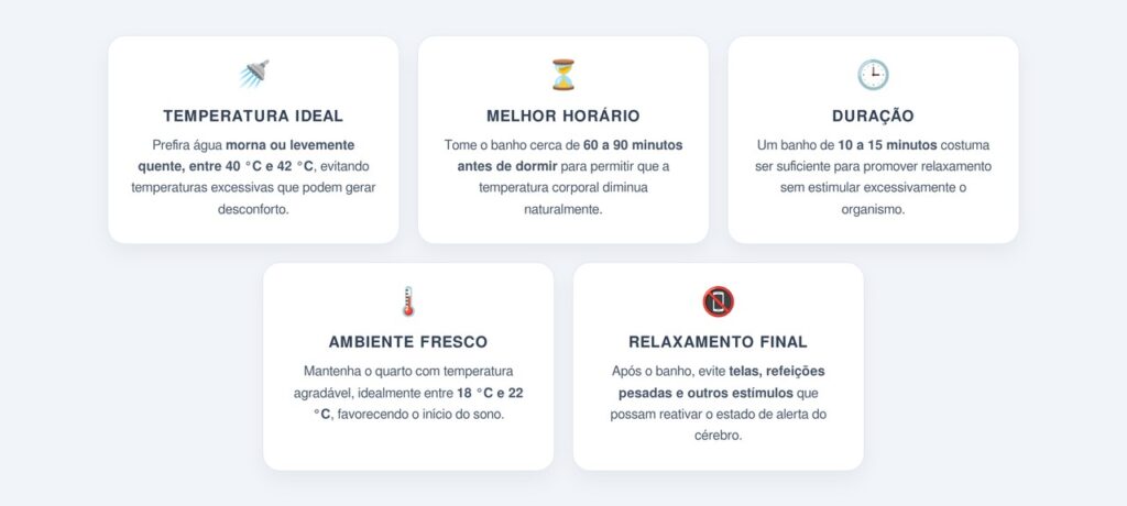 Como aproveitar melhor o banho antes de dormir?