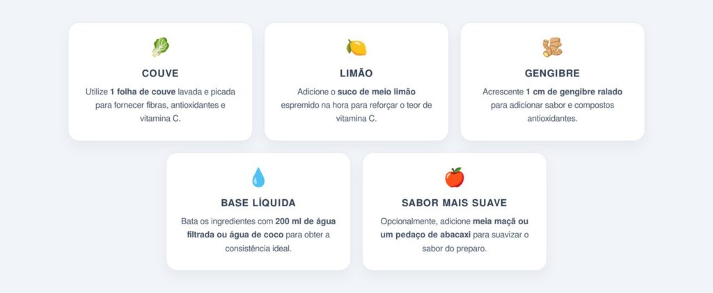 Como preparar o suco verde de forma equilibrada?