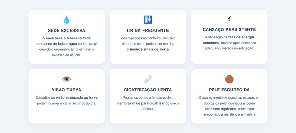 Quais são os primeiros sinais que merecem atenção?