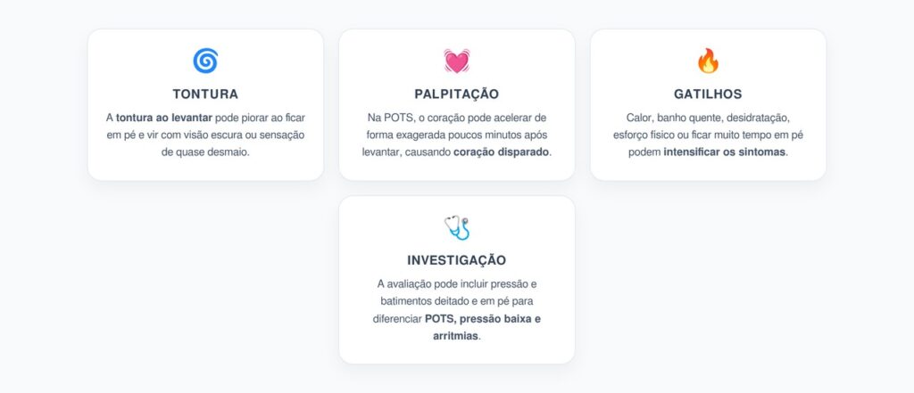 Tontura ao Levantar com Palpitação: Sinais que Podem Indicar POTS