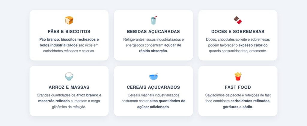 Quais carboidratos fazem ganhar peso?