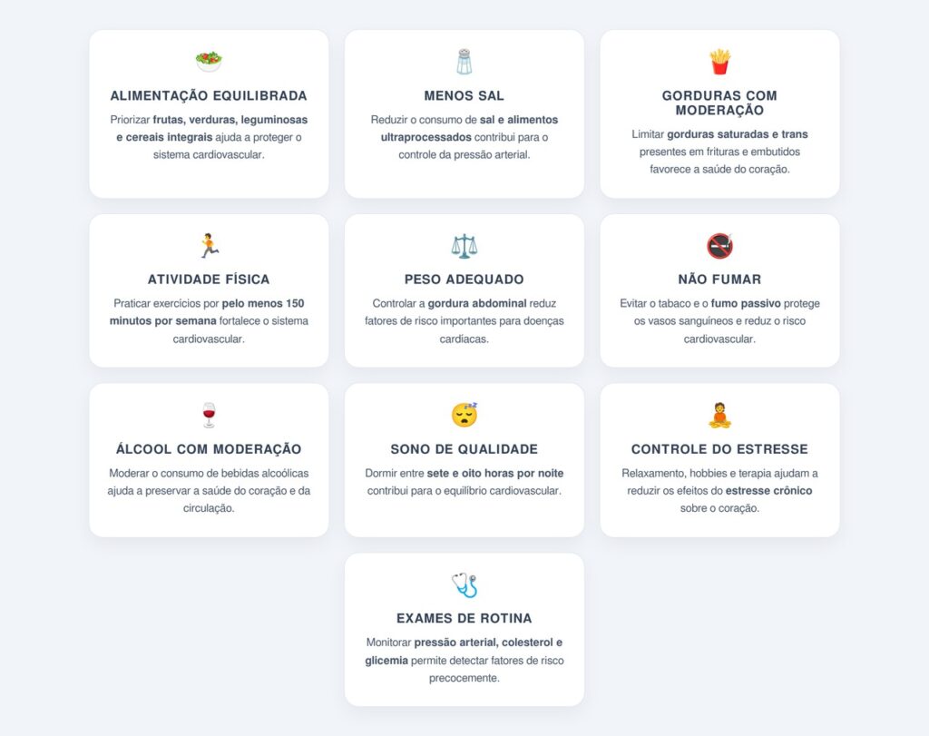 Quais hábitos diários protegem o coração?