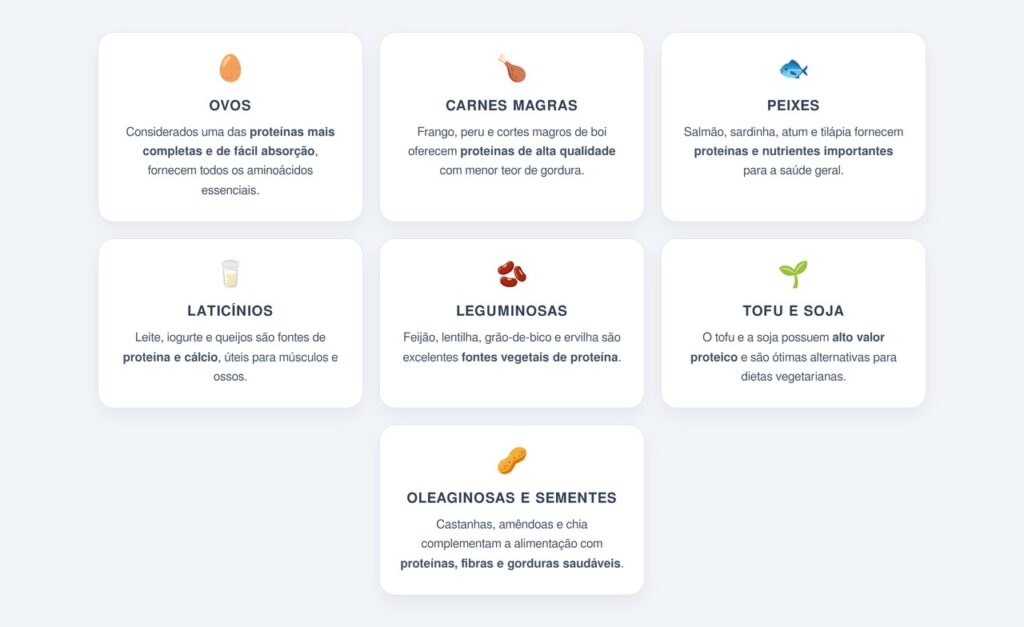Onde encontrar boas fontes de proteína no dia a dia?