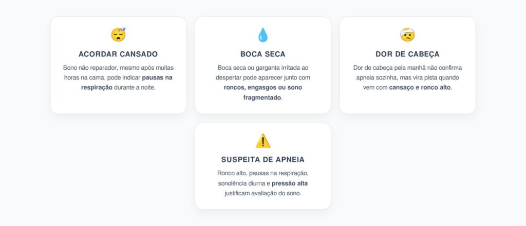 Apneia do Sono: Trio de Sinais ao Acordar que Merece Atenção