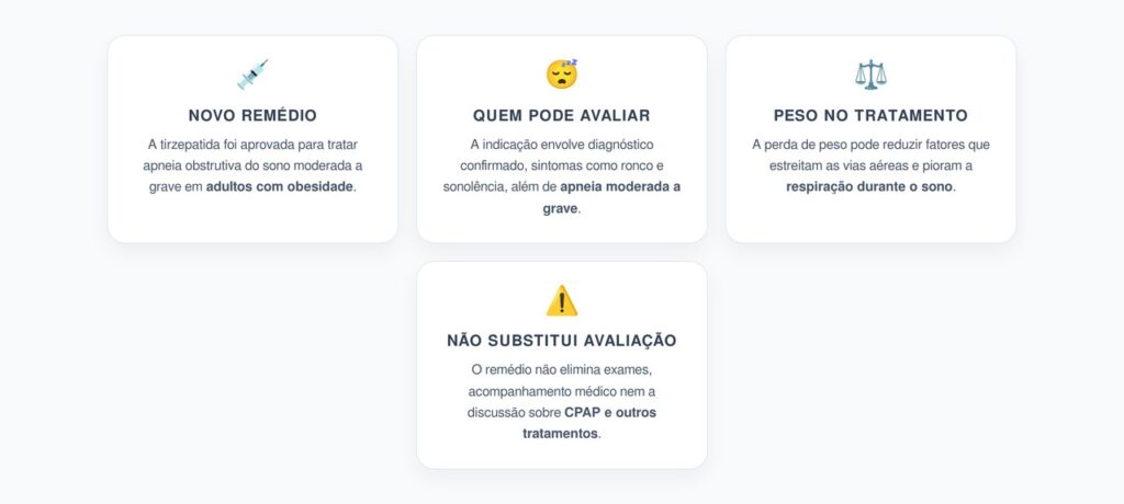Tirzepatida para Apneia do Sono: O Que Muda em Adultos com Obesidade