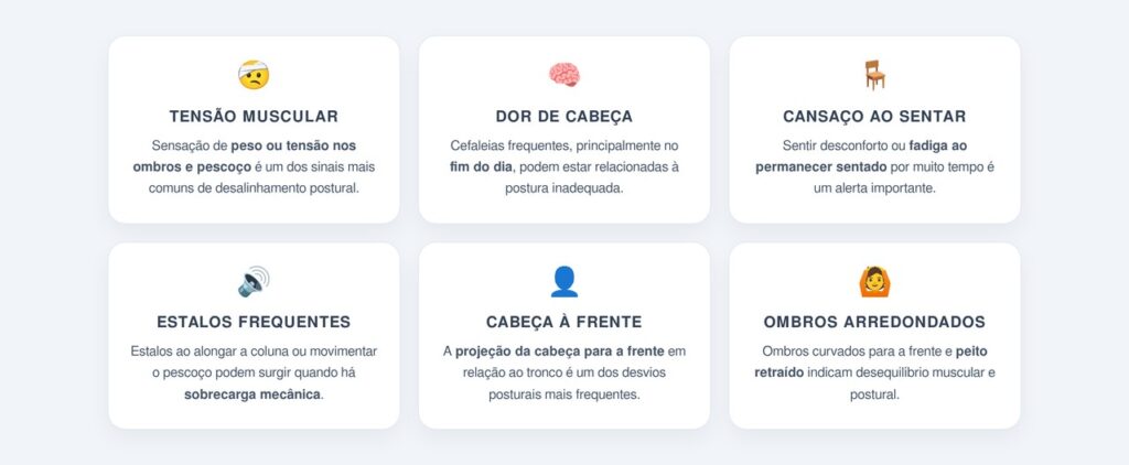 Como identificar os sinais de má postura?