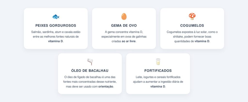 Quais alimentos são ricos em vitamina D?