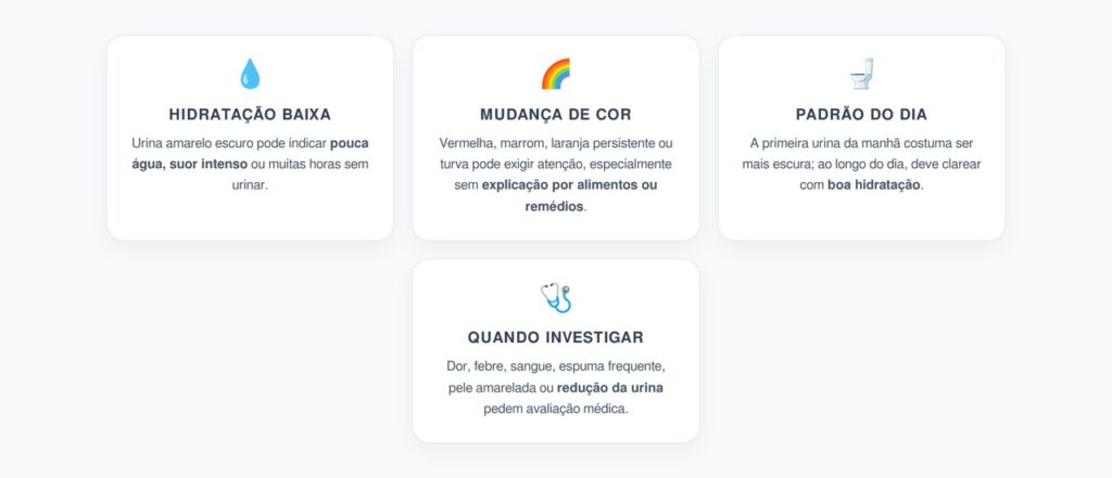 Cor da Urina: Quando o Amarelo Escuro Indica Baixa Hidratação