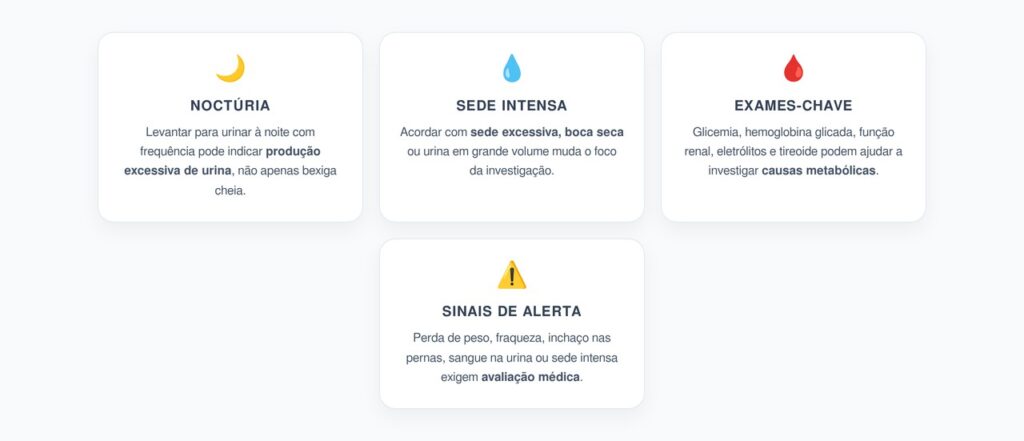 Urinar à Noite e Acordar com Sede: Quando Não é Só Bexiga