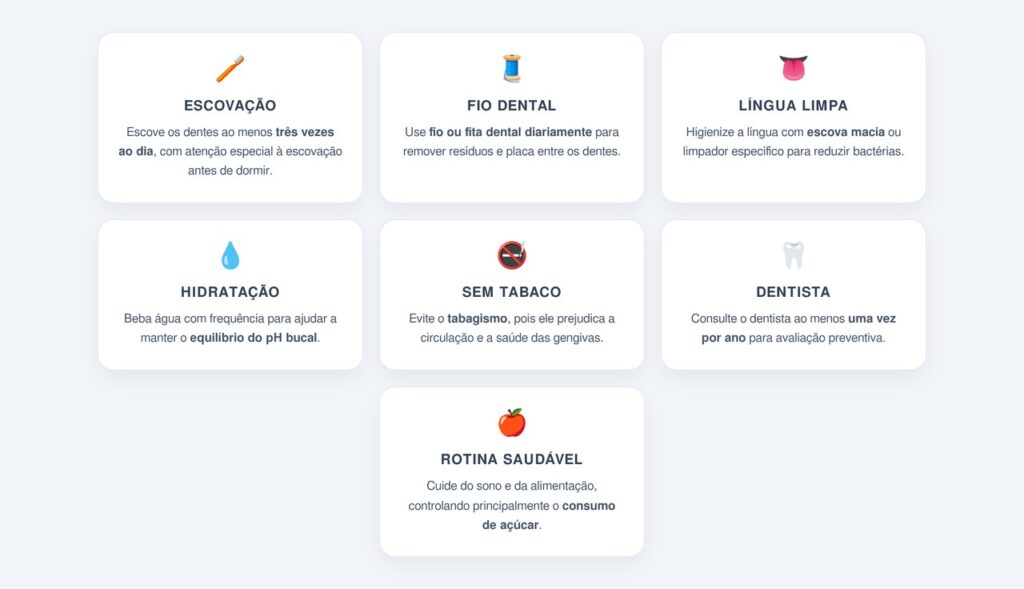 Quais hábitos diários fortalecem a saúde bucal?
