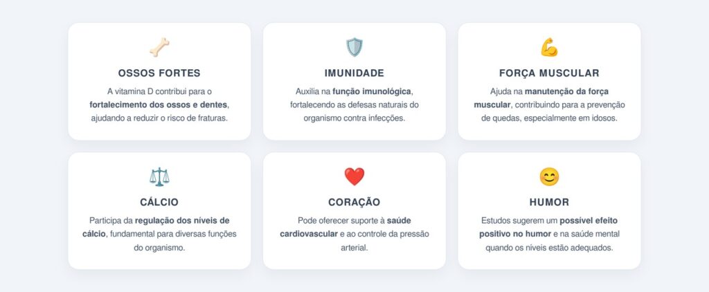 Quais são os principais benefícios da vitamina D?