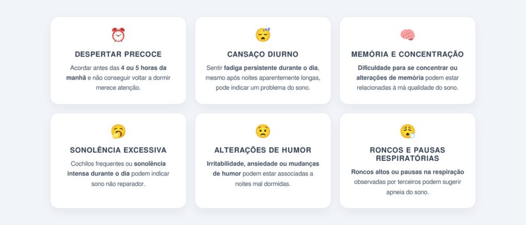 Quais sinais merecem atenção?