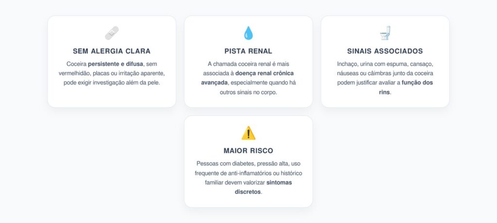 Coceira Persistente Sem Alergia: O Sinal Silencioso que Pode Envolver os Rins