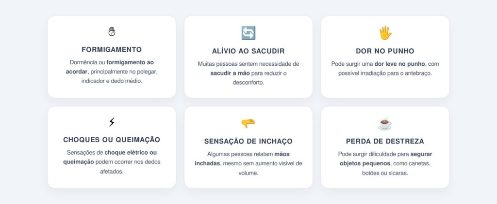 Quais são os sinais sutis no início?