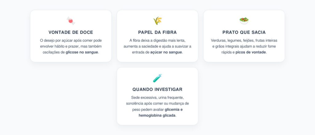 Vontade de Doce Depois das Refeições: Como a Fibra Ajuda a Controlar a Glicose