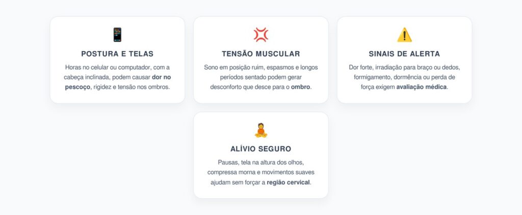 Dor no Pescoço e Ombro: Quando a Postura Pode Não Ser a Única Causa