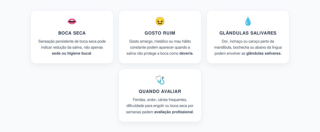 Boca Seca e Gosto Ruim Persistente: O Alerta das Glândulas Salivares