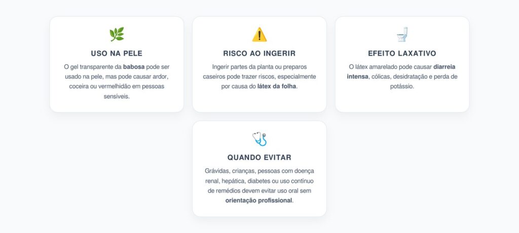 Babosa na Pele ou por Via Oral: A Diferença de Segurança que Receitas Caseiras Ignoram