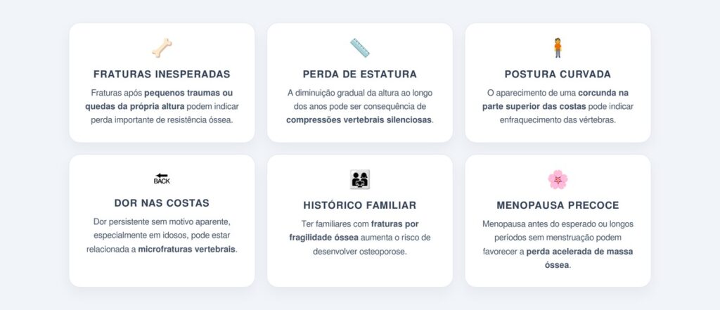 Quais sinais indicam que algo pode estar errado?