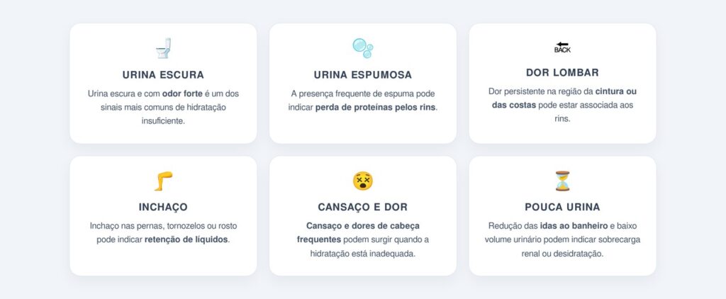 Quais sinais indicam que os rins estão sobrecarregados?