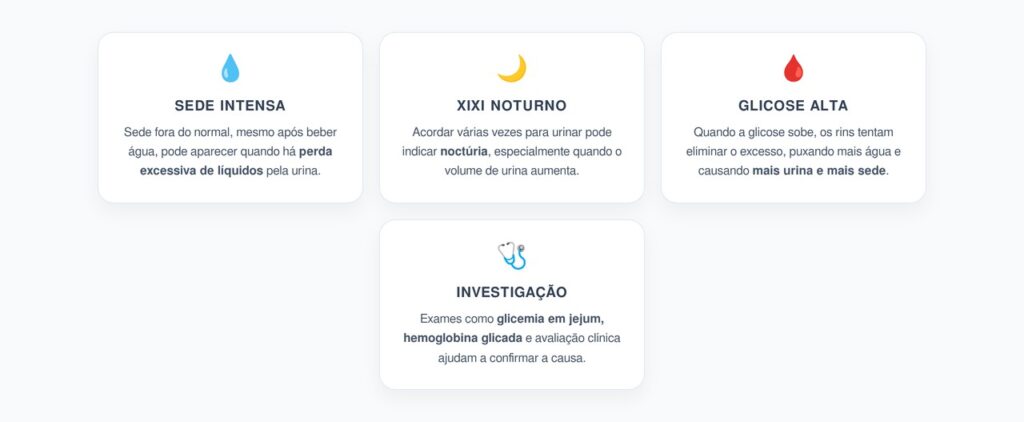 Sede Intensa e Xixi à Noite: Sinais de Alerta para Açúcar Alto no Sangue