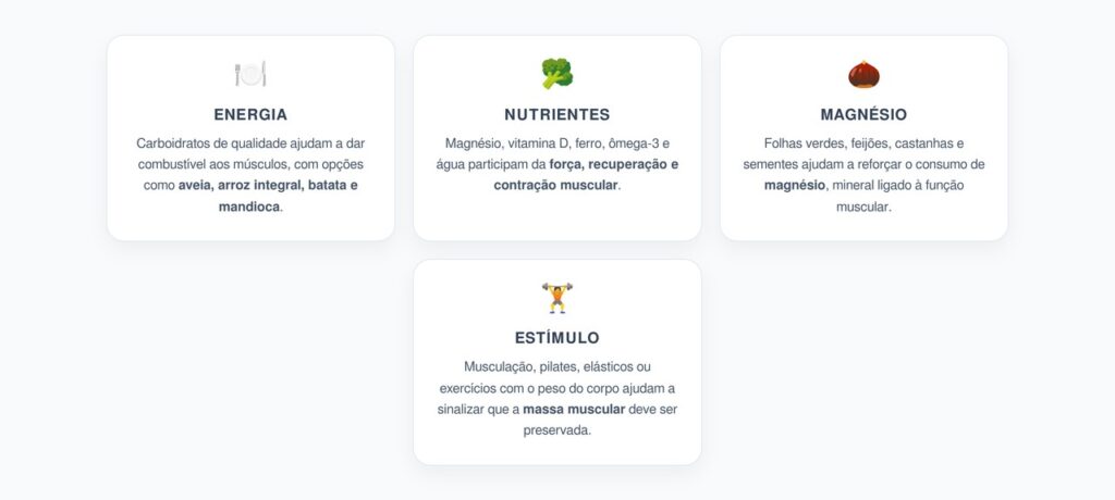 Massa Muscular Após os 50: Estratégias que Vão Além da Proteína