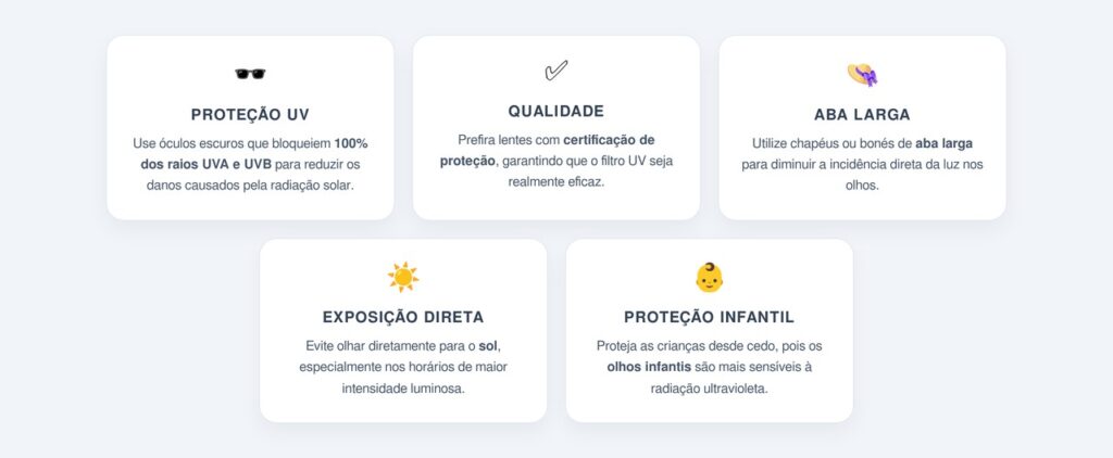 Como proteger os olhos da exposição solar?