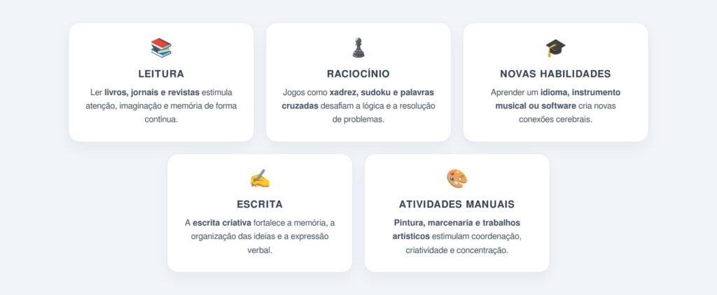 Quais atividades realmente ajudam a manter a mente ativa?