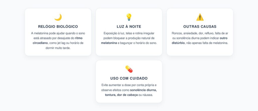 Melatonina: Quando Ajuda no Horário do Sono e Quando Pode Mascarar Outro Problema