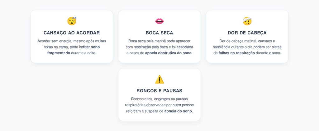 Acordar Cansado com Boca Seca e Dor de Cabeça: Sinais que Podem Alertar para Apneia