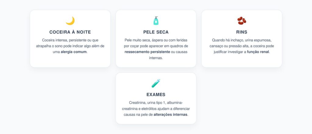 Coceira Persistente Sem Alergia: Quando Pele Seca e Rins Entram no Alerta