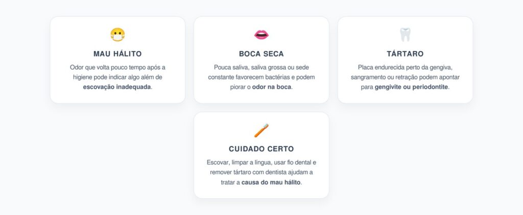 Mau Hálito Persistente: Quando Boca Seca e Tártaro Entram no Alerta