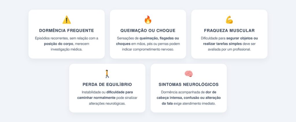Quais sinais merecem atenção médica?