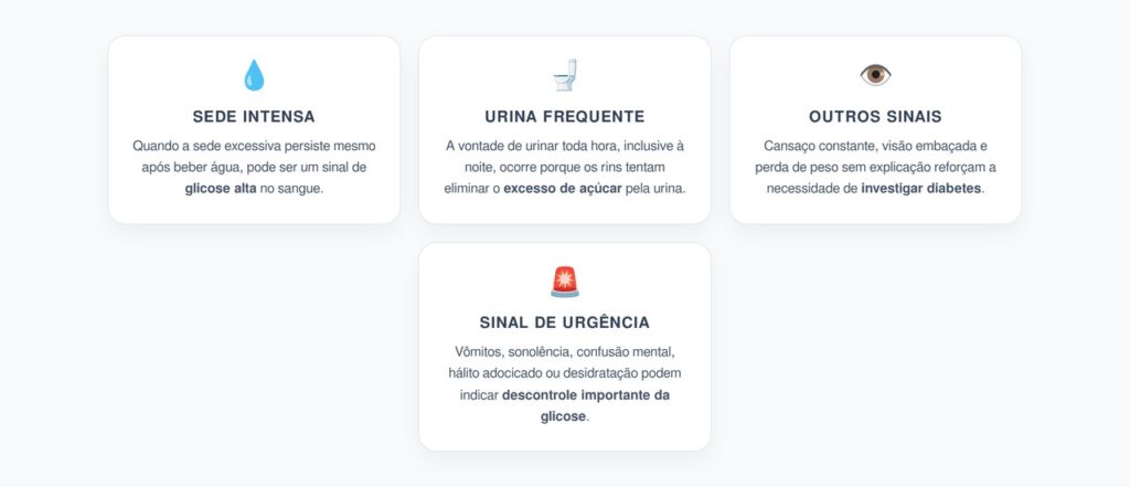 Sede Excessiva e Urina Frequente: Sinais de Alerta para Glicose Alta