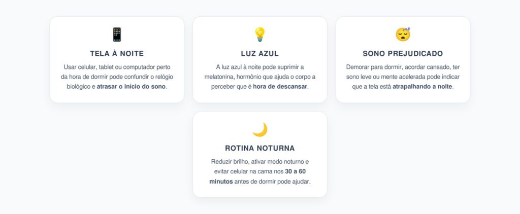 Tela Antes de Dormir: Como a Luz Azul Atrasa a Melatonina