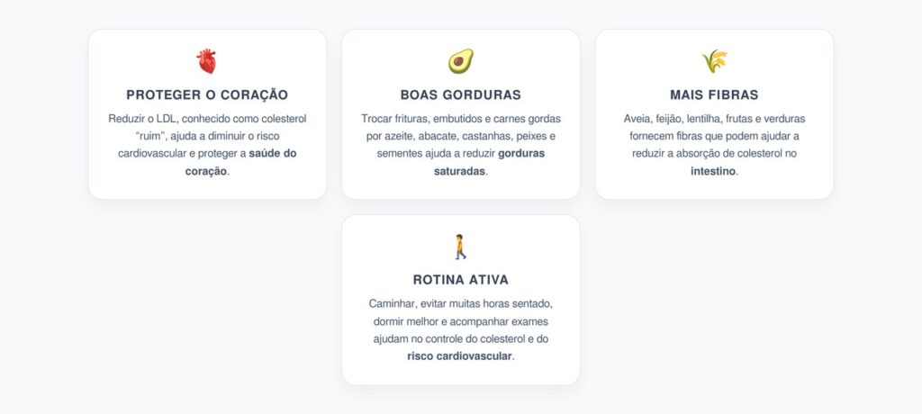 Colesterol Alto: Hábitos de Casa que Protegem o Coração