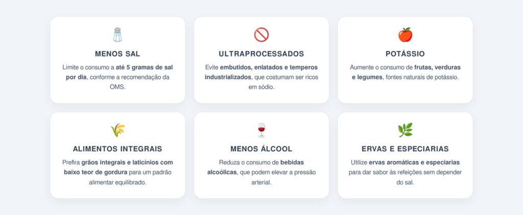 Quais hábitos alimentares ajudam a reduzir a pressão?