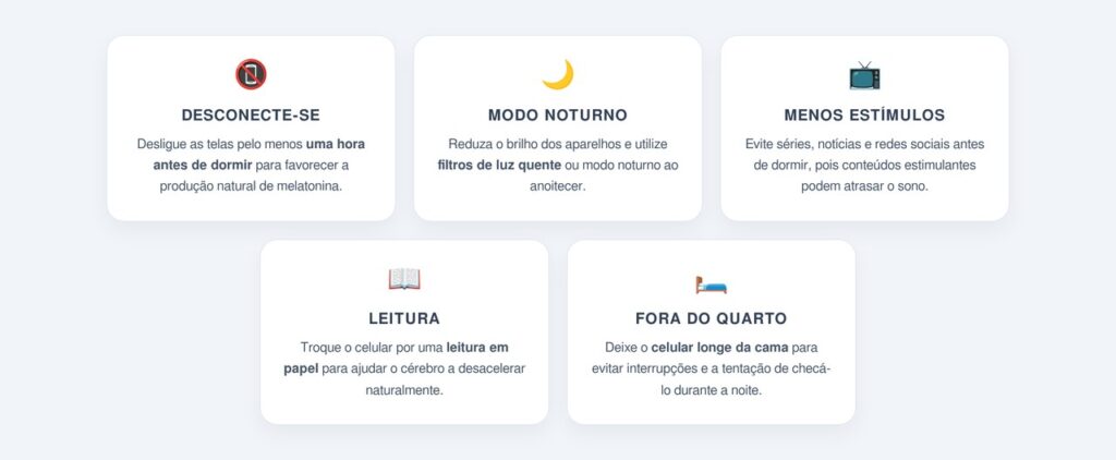 Como as telas à noite atrapalham o sono profundo?