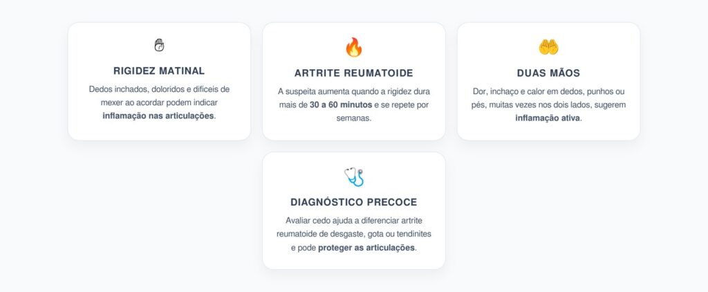 Dedos Inchados e Rígidos ao Acordar: Sinal Inicial Que Pode Indicar Artrite Reumatoide