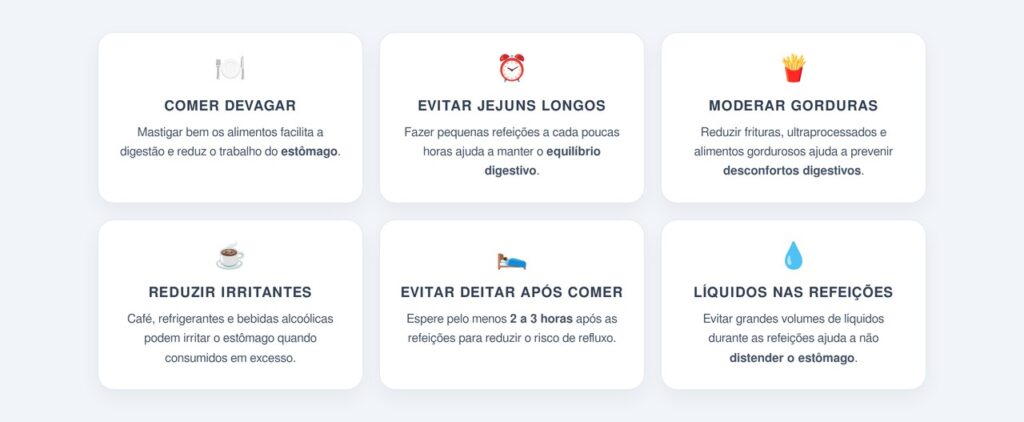 Quais hábitos protegem o estômago no dia a dia?