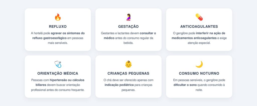 Quais cuidados tomar ao consumir o chá?