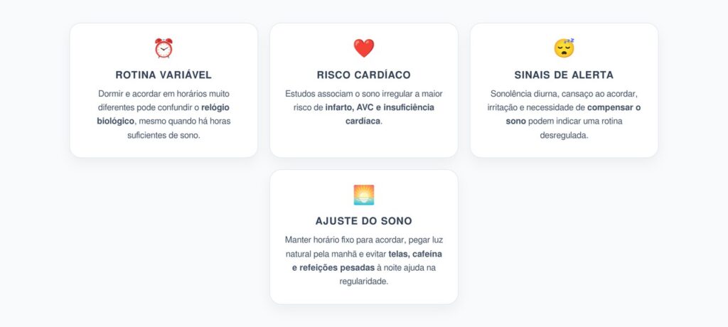Sono Irregular e Risco Cardíaco: O Alerta que Vai Além de Dormir Pouco