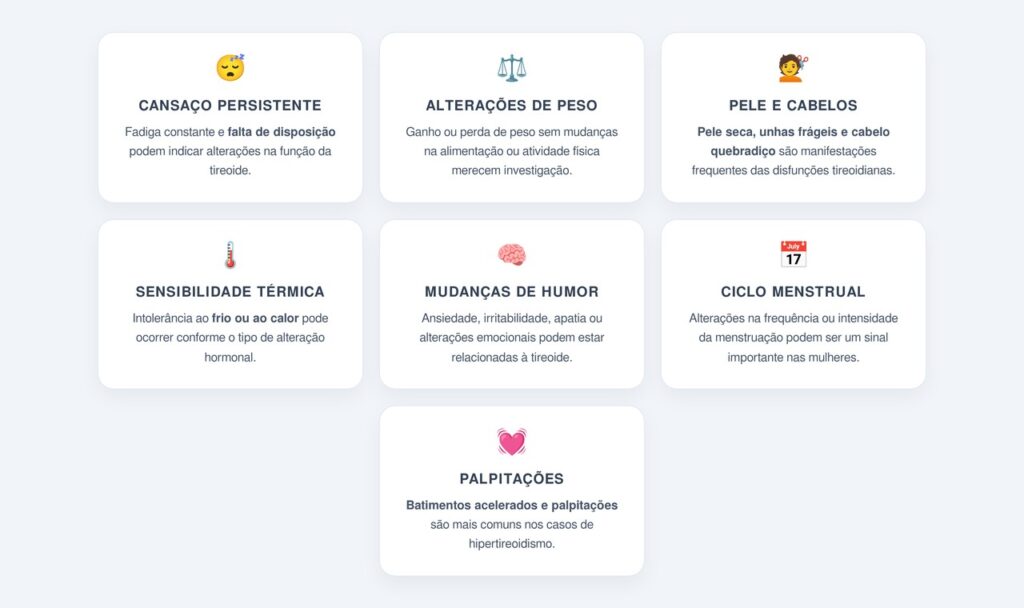 Quais sinais merecem atenção?