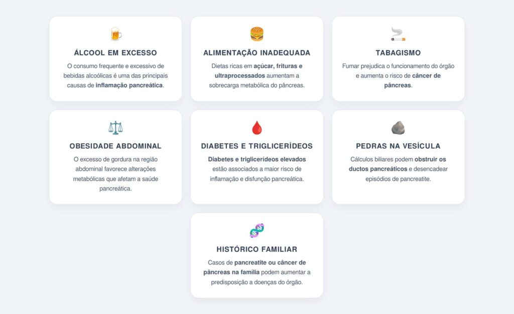 O que mais prejudica a saúde do pâncreas?