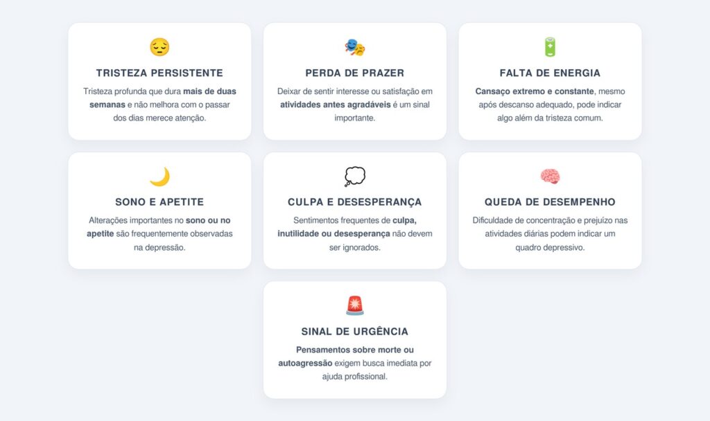 Quais sinais ajudam a diferenciar uma da outra?