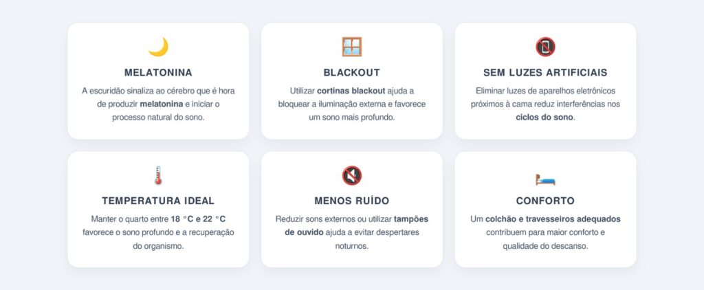 Por que o ambiente escuro faz diferença?