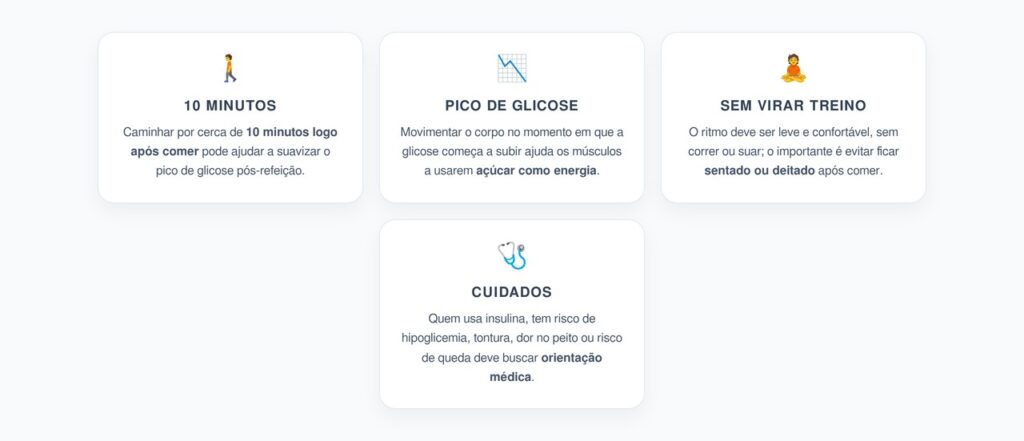 Caminhada de 10 Minutos Após Comer: O Hábito Que Ajuda a Reduzir o Pico de Glicose
