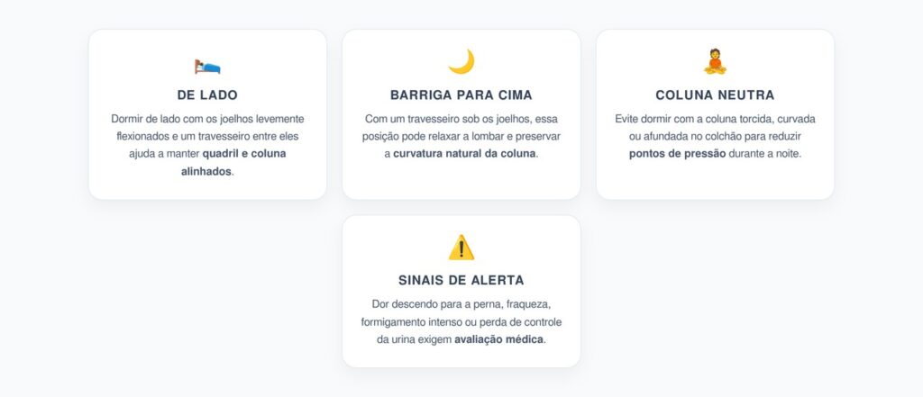 Posições para Dormir que Ajudam a Reduzir a Pressão nas Costas