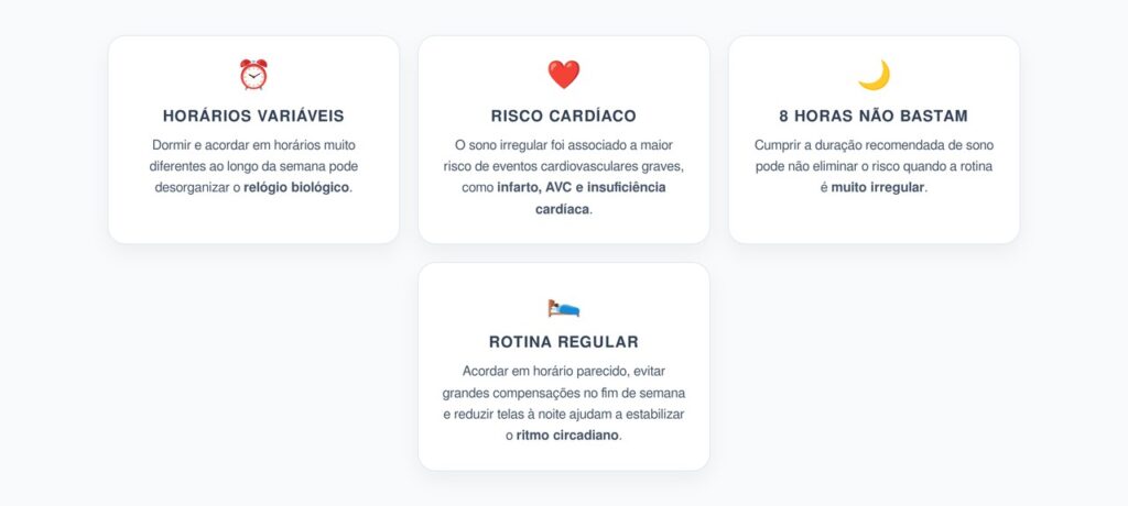 Sono Irregular: Por que Dormir 8 Horas Pode Não Proteger o Coração